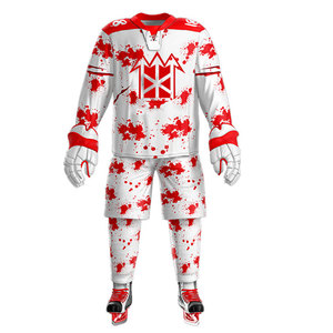 Most Popular Product Custom Team Ice Hockey Uniform Sets OEM Service Sublimation Printing Ice Hockey Uniform For Adults - Product Image 2