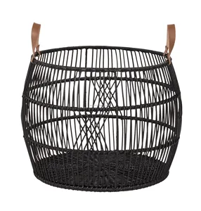 Handcrafted <b>Metal</b> <b>Storage</b> <b>Basket</b> with Elegant Rope Handle Handmade Rustic Wire <b>Basket</b> for Kitchen Decor Zahid - Product Image 1