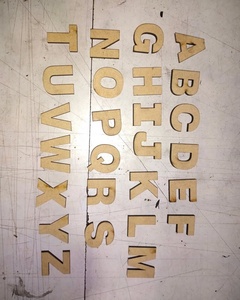 Decorative Eco-Friendly MDF Craft Letters Customized Polished Handmade Personalized Letters Set for DIY Home Decor Gifts - Product Image 3