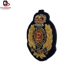 Badges brodés Zari de qualité supérieure, motif de broderie métallique complexe, aspect décoratif élégant pour accessoires vestimentaires - Product Image 4