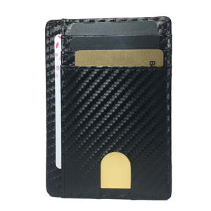 Cartera Minimalista de Microfibra con Clip para Dinero y Bloqueo RFID para Hombre, Diseño Personalizado de Fábrica, Delgada, Bifold, Porta Tarjetas - Product Image 1