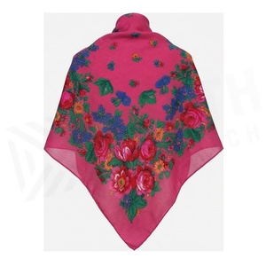 Women's Square <b>Silk</b> Scarf Floral Print Multi-Functional Fashion Accessory All Seasons - Product Image 2