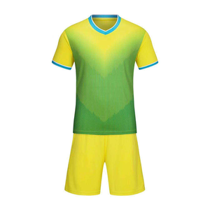 Ensemble de maillots de football pour hommes, col en V, manches courtes, rose, bleu, motif géométrique, évacuation de l'humidité, toutes saisons, polyester - Product Image 3