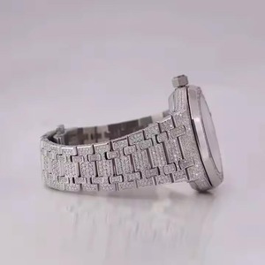 Luxury Customize Iced Out VVS Moissanite Diamond <b>Watch</b> Hip Hop <b>Mechanical</b> <b>Watch</b> for Business Gifting Propose from India - Product Image 3
