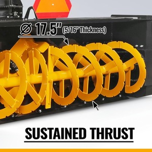 Soplador de Nieve de 3 Puntos con Impulsor de 24 Pulgadas de Diámetro y Rotación de 360° °   Despejador de nieve (eje PTO incluido con embrague deslizante), 35-95 HP - Product Image 4