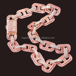 <b>Rope</b> <b>Chain</b> Necklace Sterling Silver for Men Custom 10k 14k 14K GOLD Trendy Lovers Moissanite Mould Making Custom Size Acceptable - Product Image 2