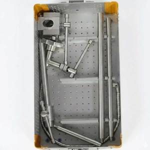 Système de rétracteurs tubulaires, instruments de chirurgie de la colonne vertébrale à intervention minimale invasive, ensemble avec boîte de stérilisation - Product Image 6