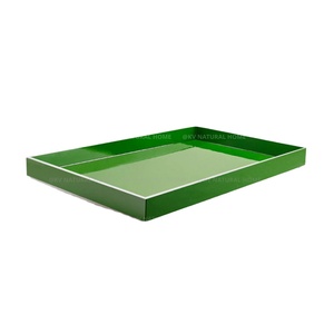 Plateaux en laque de qualité supérieure, adaptés aux aliments, faits à la main, écologiques, durables, décoratifs, pour cadeaux, OEM/ODM, vente en gros, parfaits pour servir - Product Image 1