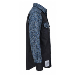 Chemise de travail FRC idéale pour le soudage et les travailleurs pétroliers, style western, chemise à manches longues pour homme, résistante aux flammes, style western, deux poches, fermeture à boutons-pression - Product Image 5