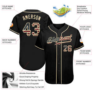Camiseta de Béisbol Sublimada Personalizada OEM, 100% Poliéster, Estilo Casual con Botones al Frente, Nombre del Equipo y Número, Estilo Atlético - Product Image 4