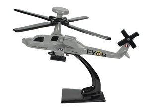 Modelo de Helicóptero de Aluminio Fundido a Presión, Modelo de Helicóptero Pulido Brillante, Modelo de Aleación Fundida a Presión 1:100, Decoración de Mesa, Artesanía de Metal - Product Image 2