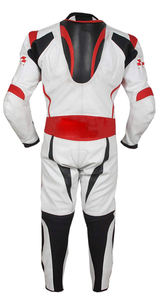 Traje de Motocicleta Personalizado Unisex de Cuero Perforado Berik Monza de 2 Piezas, Equipo de Carreras para Motociclistas, Rodilleras con Protección Nivel 2, Verano - Product Image 6