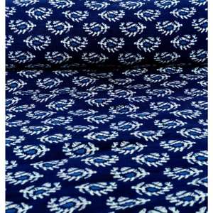 Tela de Algodón 100% con Estampado Tradicional a Bloque, Diseño Geométrico, por Metro, Precio de Fábrica - Product Image 4