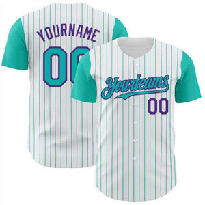 Maillot de baseball personnalisable de haute qualité 100% polyester, imprimé par sublimation, respirant, anti-UV, évacuant l'humidité, séchage rapide - Product Image 4