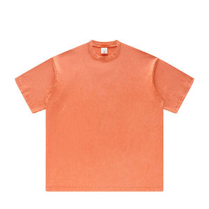Camiseta Oversize de Algodón 100% de 250g con Hombros Caídos, Personalizable con Estampado, Unisex, Lisa para Hombre, con Logotipo Personalizado, Suministro del Fabricante - Product Image 1
