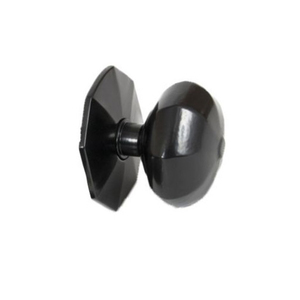 <b>Matte</b> <b>Black</b> Cast Iron Rim Lock <b>Knob</b> Vintage Heavy Duty Decorative Home Hardware For Exterior Interior <b>Door</b> Wooden Gate On Sale - Product Image 2