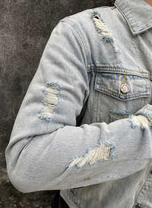 Reinforced Utility Denim <b>Jacket</b> | Men's Multi-Pocket Workwear Style Jean Coat - Product Image 5