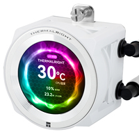 Refroidisseur AIO pour processeur Thermalright CORE VISION 360 WHITE ARGB avec écran LCD IPS pour un suivi en temps réel, compatible Intel LGA 1851 AM5, kit de refroidissement pour PC
