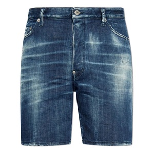 Men's Denim Shorts Cargo Style Mid Waist Straight Breathable Distressed Print Eco-Friendly Waterproof Quick Dry Streetwear - Product Image 1