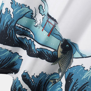 Camiseta de Alta Calidad para Hombre, Estilo Urbano, Manga Corta, 100% Algodón, Ecológica, con Impresión de Logotipo Personalizado, Venta al Por Mayor - Product Image 3