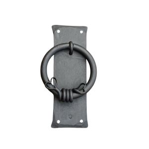 Último modelo de timbre de puerta de hierro trenzado con acabado de recubrimiento en polvo, de metal, para puertas de entrada principales, herrajes de portón y detalles interiores. - Product Image 1
