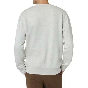 Sweat-shirt en coton 100% personnalisé avec logo, col rond, couleur unie, coupe classique, tricoté, pour homme, vêtements décontractés d'automne, services OEM - Product Image 2
