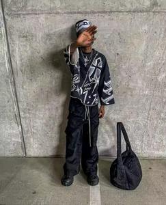 T-shirt Streetwear Homme en Coton French Terry Personnalisé avec Manches Imprimées, Coupe Boxy et Courte - Product Image 3