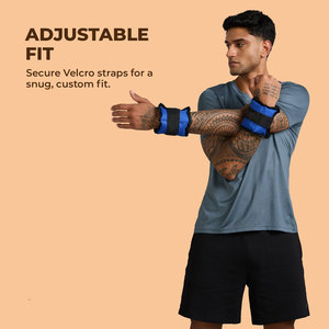 Adjustable Fit Neoprene Wrist Support Blue for Fitness Exercise All Seasons Use - Product Image 3