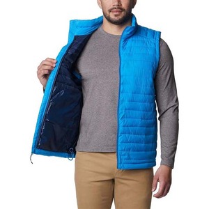 Customized Men's Outdoor Canvas <b>Down</b> Vest Simple Casual Solid Color Waistcoat for Winter Warm Puffer Vest Jacket - Product Image 5
