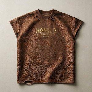 T-shirt de sport surdimensionné pour homme à faible MOQ, impression sérigraphique personnalisée du logo, 100 % coton respirant, séchage rapide, meilleur prix - Product Image 3