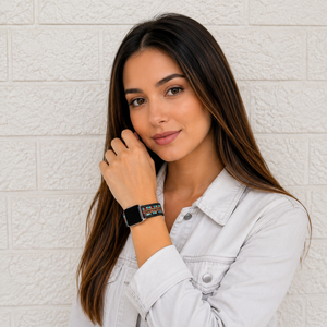 Correa de reloj de cuero genuino hecha a mano de primera calidad, correas de reloj de cuero de repuesto suaves con diseño Floral occidental bohemio personalizado - Product Image 3