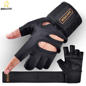 Guantes para Levantamiento de Pesas, Ejercicio, Cross Training, Fitness, Dominadas, Guantes Acolchados para Levantamiento de Pesas en Gimnasio con Soporte para Muñeca - Product Image 1