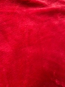 Knitted 100% <b>Polyester</b> <b>Fabric</b> Red Color for Blanket Coat Garment Soft and Comfortable - Product Image 3