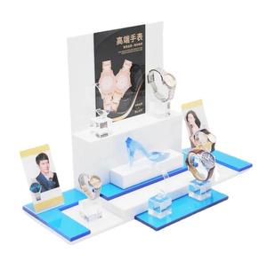 Custom for Clear Acrylic Classic <b>Corner</b> Watch Display Stand with Single <b>Shelf</b> Freestanding Installation for Wardrobe Use - Product Image 6