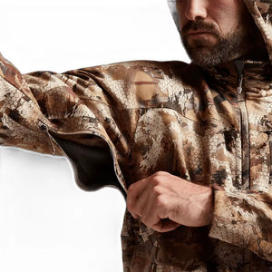 Sweat-shirt à capuche surdimensionné pour homme, vert forêt camouflage, 100% coton, personnalisable avec des motifs de pêche/chasse - Product Image 5