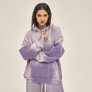 Sweat-shirt à capuche pour homme, en mélange de coton et polaire, coupe oversize, avec empiècements contrastants et poignets côtelés, style streetwear décontracté - Product Image 6