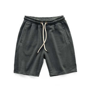 Pantalones Cortos Bermuda de Algodón Tejido Ecológico para Hombre, Color Liso, con Cordón en la Cintura y Bolsillos, Ajuste Casual de Tiro Medio, Servicio OEM - Product Image 3