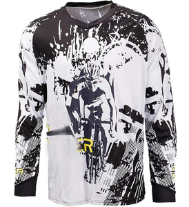 High Quality Customized Team Sport Long Sleeve Sublimation Motocross Jersey New Design 100% Polyester Dirty Motocross Jersey - Product Image 1