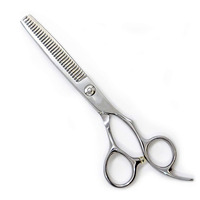 Ciseaux à effiler pour barbier en acier inoxydable de qualité A+ professionnels pour droitiers, couleur personnalisée, emballage personnalisé