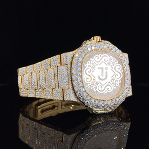 Montre de Luxe en Acier Inoxydable Boîtier Carré 41MM avec Moissanite, Lunette Entièrement Sertie de Cristaux, Mouvement Mécanique ETA, Étanchéité 3 ATM - Offre Spéciale - Product Image 4