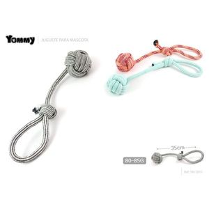 Pelota de Juguete con Cuerda Yommy de 35cm, 80-85g, para Mascotas - Product Image 1