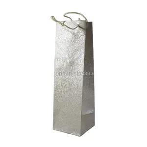 Customized Luxury Wedding Paperbag Black Hot Stamping Shopping Gift Wrapping Paper Bags with Ribbon Handles