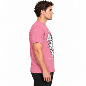 HASE CRAFT SPORTS Herren Rosa Kurzarm-T-Shirt mit Rundhalsausschnitt Umweltfreundlich Locker Sitzend Oxford-Stoff 100% Baumwolle Lässiges T-Shirt - Product Image 4