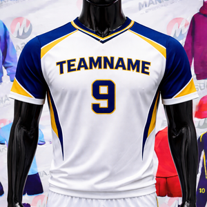 Fabricant de maillots de football personnalisés OEM, maillot sublimé respirant à séchage rapide 100% polyester, nom et numéro du joueur, athlétique - Product Image 2