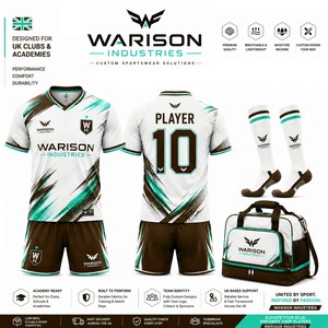 Premium Quality Unisex Breathable Quick Dry Football Uniform Kit UK Teamwear Football Jersey Short Socks And Bag Set - Product Image 4