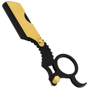 Navaja de Afeitar Profesional de Acero Inoxidable de Alta Calidad con Anillo para el Dedo, Cuchillas Reemplazables, Color Personalizado, Herramienta de Afeitado Manual - Product Image 1