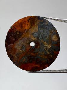 Cadran de montre en pierre précieuse naturelle Œil de tigre A K Gems, 32,5 mm, coupe plate ronde de 0,70 mm, trou central de 2 mm, personnalisé, qualité supérieure - Product Image 5