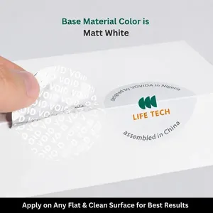 Étiquettes de sécurité anti-effraction personnalisées VOID, étiquettes d'emballage de garantie anti-effraction - Product Image 3