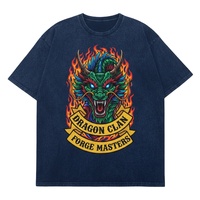 T-shirt pour homme en coton biologique 100 %, écologique, respirant, style streetwear oversize, imprimé sérigraphié, 240 g, taille moyenne