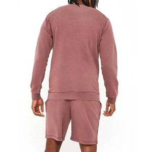 Ensemble de deux t-shirts avec short assorti, ensembles de survêtements en coton respirant, coupe ajustée, pour la salle de sport et la remise en forme, ensembles pour hommes - Product Image 2